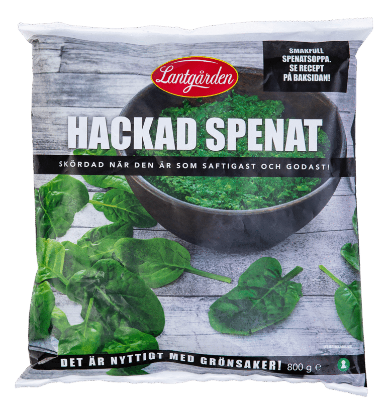 Lantgården fryst hackad spenat 800 g