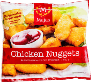 Chicken nuggets, majas, kyckling, panerad