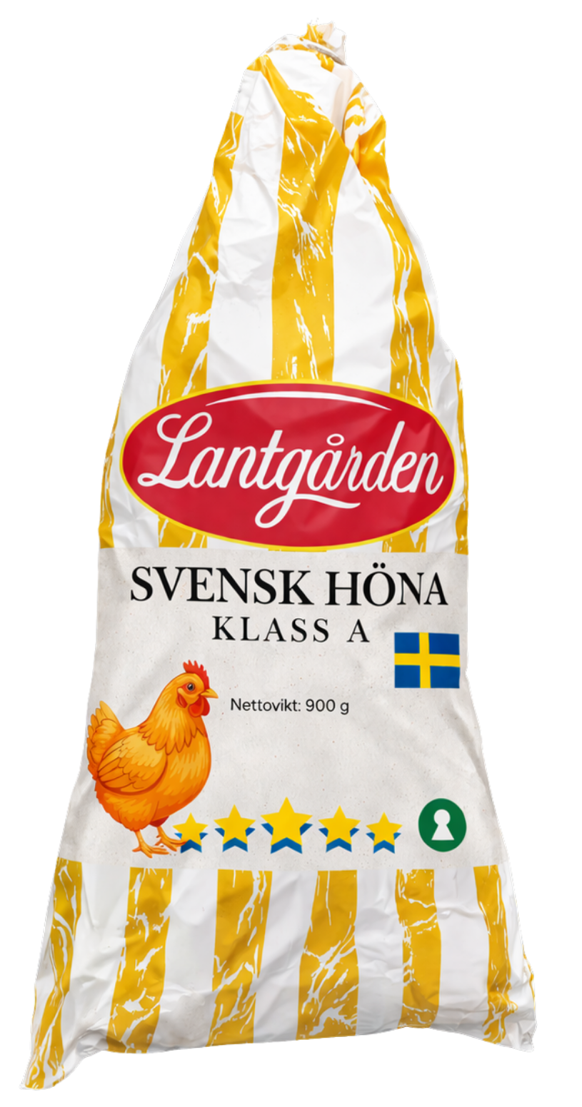 Svensk höna. Höna. Lantgården. Klass a.
