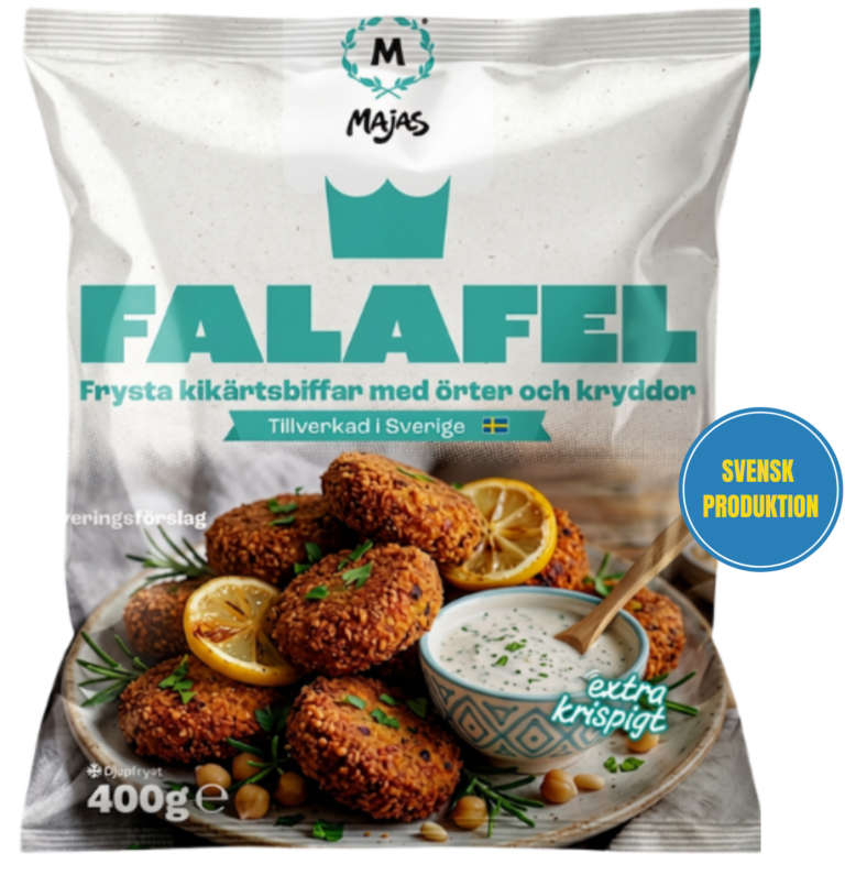 Majas Falafel 400 g – svenskproducerad vegansk falafel